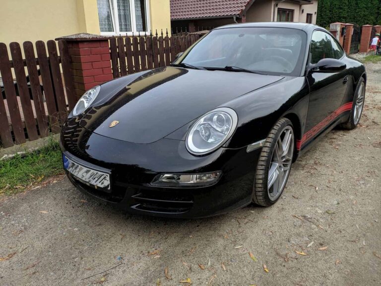 Porche 911 model 997 zabezpieczenia samochodu