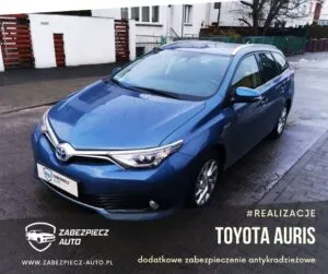 toyota auris hybrid zabezpieczenie