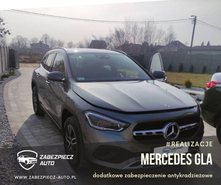 Mercedes GLA - Dodatkowe Zabezpieczenie Antykradzieżowe