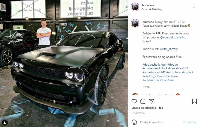 hi5 dodge challenger zabezpiecz auto