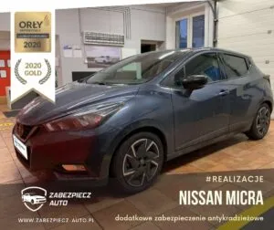 Nissan Micra - zabezpieczenie antykradzieżowe CanLock