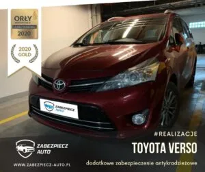 Toyota Verso - dodatkowe zabezpieczenie antykradzieżowe CanLock