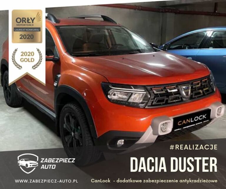 Dacia Duster - dodatkowe zabezpieczenie antykradzieżowe CanLock