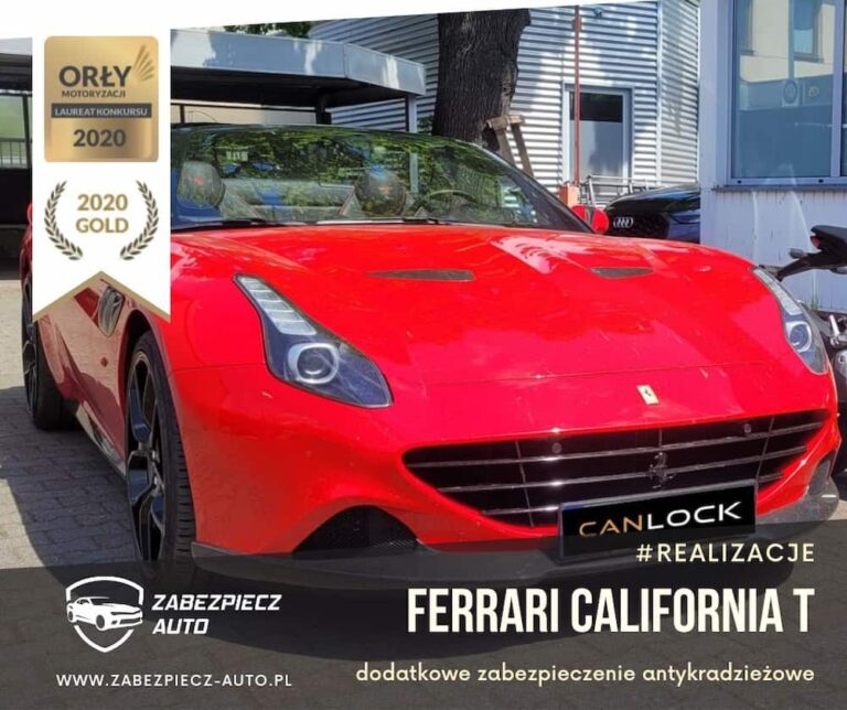 Ferrari California - zabezpieczenie antykradzieżowe CanLock