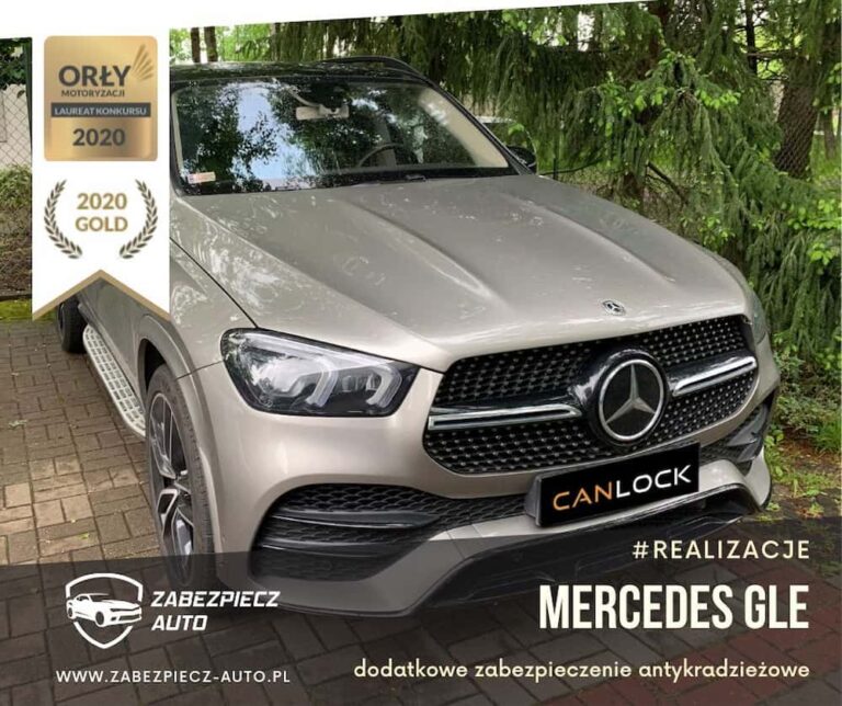 Mercedes GLE - zabezpieczenie antykradzieżowe CanLock