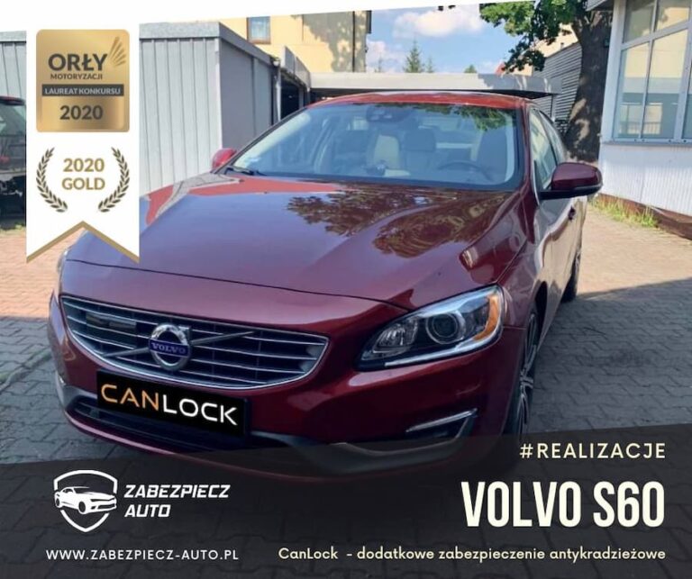 Volvo S60 - zabezpieczenie antykradzieżowe CanLock