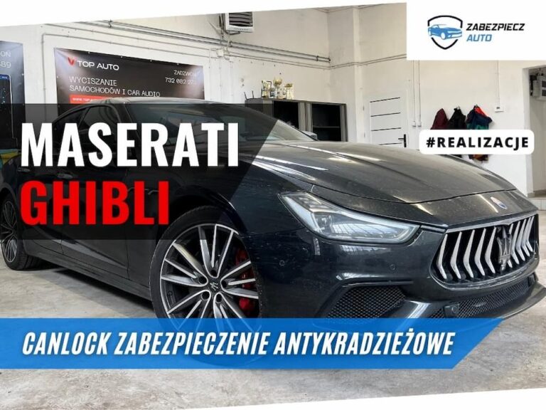 Maserati Ghibli - Zabezpieczenie Antykradzieżowe CanLock