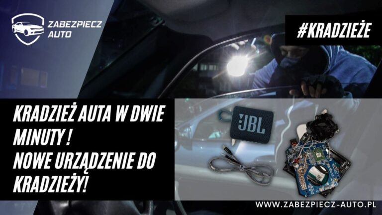 Kradzież samochodu w dwie minuty - głośnik JBL