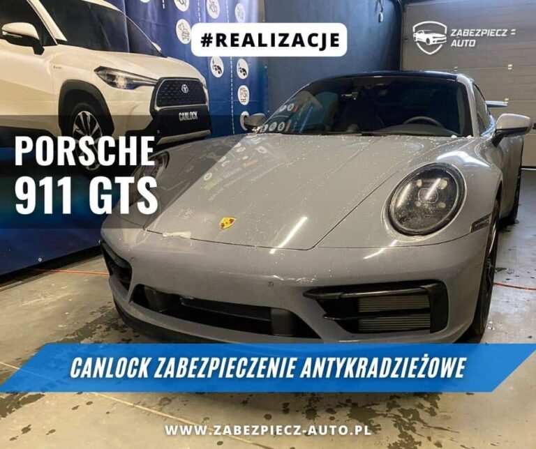 Porsche 911 GTS - blokada antykradzieżowe CANLOCK